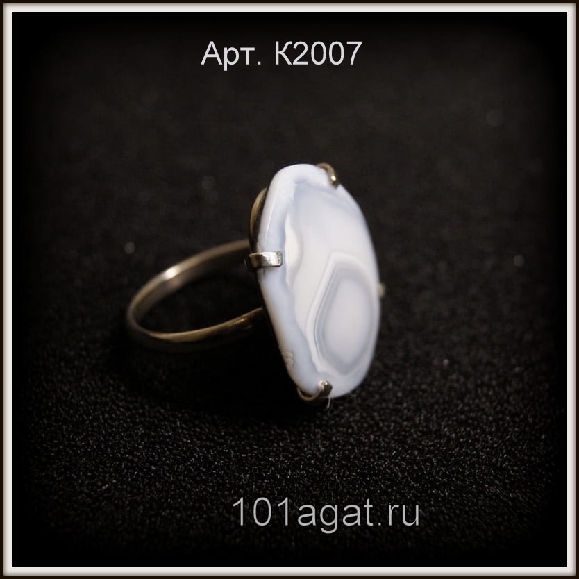 купить кольцо из агата  к2007 фото