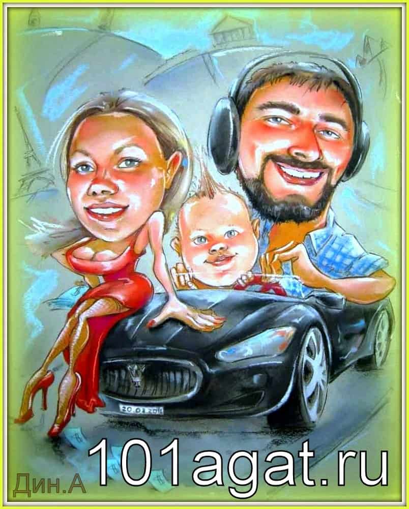 шарж в подарок маме на день матери